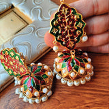 Creative Design With White Pearls Egyptan Style Earrings For Her Multicolors | 24HOURS.PK