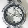 Stylish Ladies Magnet Diamonds Dial Watch Silver & White | 24HOURS.PK
