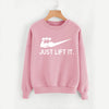 Just Lift It printed Winter Sweatshirt Pink | 24HOURS.PK