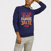 Log Aag Se Nahi Humse Jalte Hain Winter Sweatshirt Blue | 24HOURS.PK