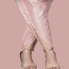 Tulip Cotton Silk With Pearls Shalwar For Her Pink | 24hours.pk