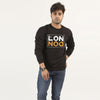 London Black New Printed Fleece Winter Sweatshirt | 24HOURS.PK