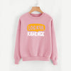 Log Kya Kahenge Printed Winter Sweatshirt Pink For Unisex | 24HOURS.PK