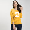 Marshmallow Style 2 Printed Sweatshirt For - Unisex Yellow | 24hours.pk
