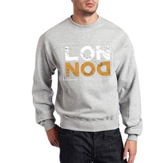 London grey new Printed Fleece Winter Sweatshirt | 24hours.pk