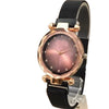 Magnet Chain Elegant Women Wrist Watch Black Belt With Golden Dial | 24hours.pk