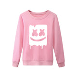 Marshmallow Style 2 Printed Sweatshirt For - Unisex Pink | 24hours.pk