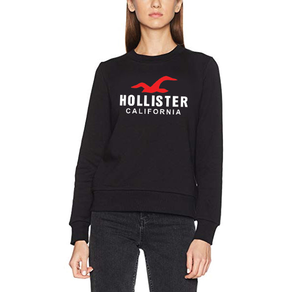 Holister California Winter Sweatshirt For Unisex Black | 24hours.pk