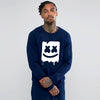 Marshmallow Style 2 Printed Sweatshirt For - Unisex Blue | 24hours.pk