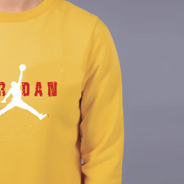 orange jordan sweater