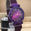 Magnet Chain Elegant Women Wrist Watch Purple | 24hours.pk