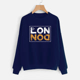 London blue new Printed Fleece Winter Sweatshirt | 24hours.pk
