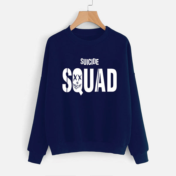 Suicide Squad Winter Sweatshirt For Unisex - Blue | 24hours.pk