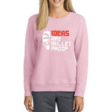 Ideas are Bullet Proof Sweatshirt For Unisex Pink | 24hours.pk