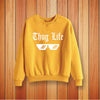 Thug Life Printed Sweatshirt For Unisex Yellow | 24hours.pk