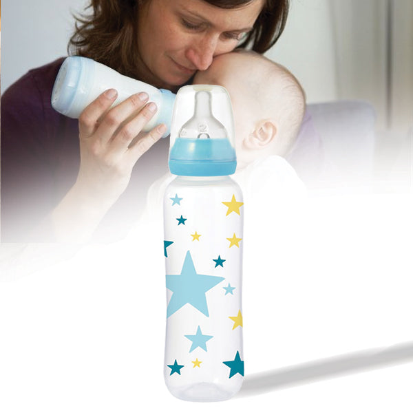 Pack of 2 Tigex 300 ML Plastic Feeding Bottle Silicone Teat | 24HOURS.PK