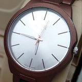 New Simple White & Brown Wrist Watch For Womens | 24hours.pk