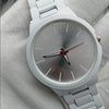 New Simple White Wrist Watch For Womens | 24hours.pk