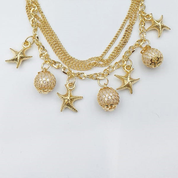 Latest Design Double Chain With Star Design Bracelet For Girls And Women | 24HOURS.PK
