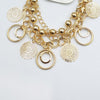 Creative Design Chains With Gold Pearl & Eclipse Bracelet For Girls And Women | 24hours.pk