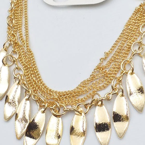 Latest Golden Chains And Plates Design Bracelet For Girls And Women | 24hours.pk