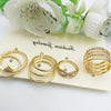 New Style Latest Rings Set Multicolors & Random Design Stones | 24HOURS.PK