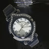 Stylish Ladies Magnet Diamonds Dial Watch Black | 24HOURS.PK