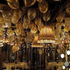 Pack of 7 foil balloon set Golden and white | 24hours.pk