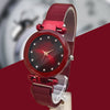 Magnet Chain Elegant Women Wrist Watch Red | 24hours.pk