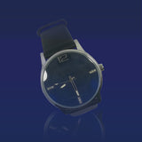 Latest Wrist Watch For Mens Blue Dial and Black Belt | 24hours.pk