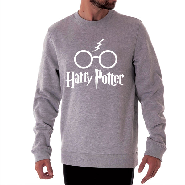Harry Potter Printed Winter Sweatshirt - Grey | 24hours.pk