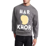 Har Aam Khor Grey new Printed Round Neck Cotton Fleece Winter Sweatshirt for Men | 24HOURS.PK