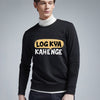 Log Kya Kahenge Printed Winter Sweatshirt Black For Unisex | 24HOURS.PK