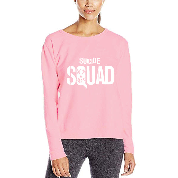 Suicide Squad Winter Sweatshirt For Unisex - Pink | 24hours.pk