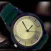 New Men's Wrist Watch Offwhite Dial and Green Belt | 24hours.pk