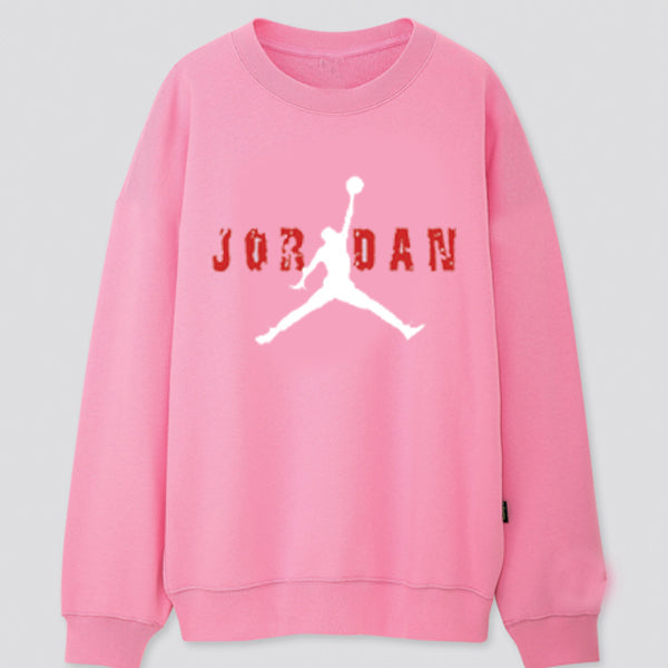 Jordan Printed Winter Unisex Sweatshirt Pink | 24hours.pk