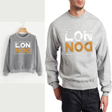 London grey new Printed Fleece Winter Sweatshirt | 24hours.pk
