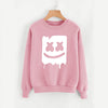 Marshmallow Style 2 Printed Sweatshirt For - Unisex Pink | 24hours.pk