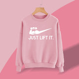 Just Lift It printed Winter Sweatshirt Pink | 24HOURS.PK