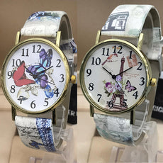 Pack of 2  Eiffel Tower Butterfly Dial Women Watch Random Design | 24HOURS.PK