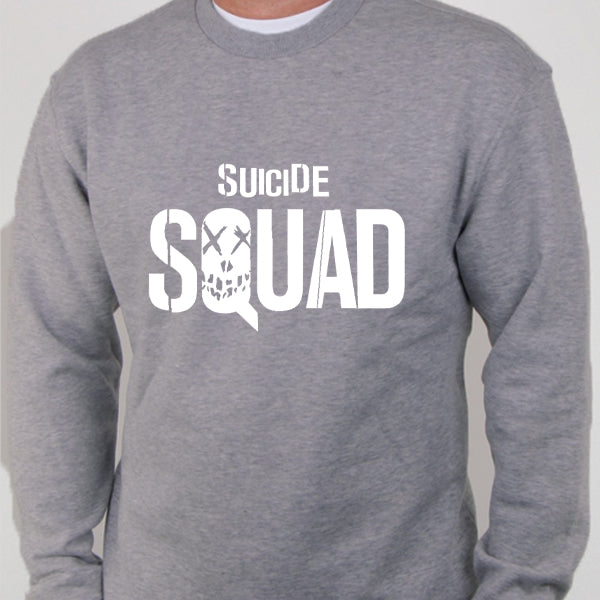 Suicide Squad Winter Sweatshirt For Unisex - Grey | 24hours.pk