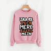 Jaa Ke Puch Mere Baare Mein Sweatshirt Pink For Unisex | 24hours.pk