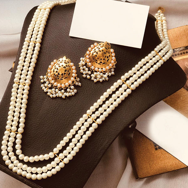 Latest Light Multicolors Pearls Necklace For Womens Set | 24HOURS.PK