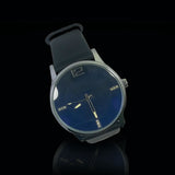 Latest Wrist Watch For Mens Blue Dial and Black Belt | 24hours.pk