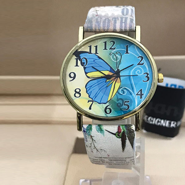 Pack of 2  Creative Butterfly Dial Women Watch Random Design | 24HOURS.PK