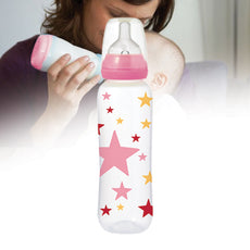 Tigex Wide Neck Air Control Feeding Bottle with Silicone Nipple 6m + 330ml | 24HOURS.PK