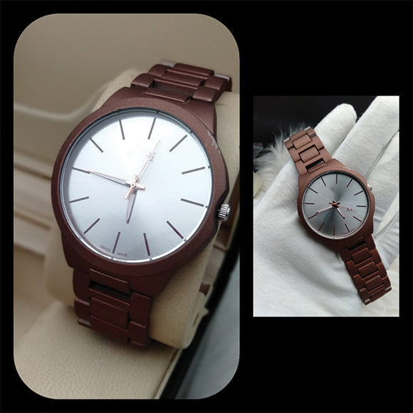 New Simple White & Brown Wrist Watch For Womens | 24hours.pk