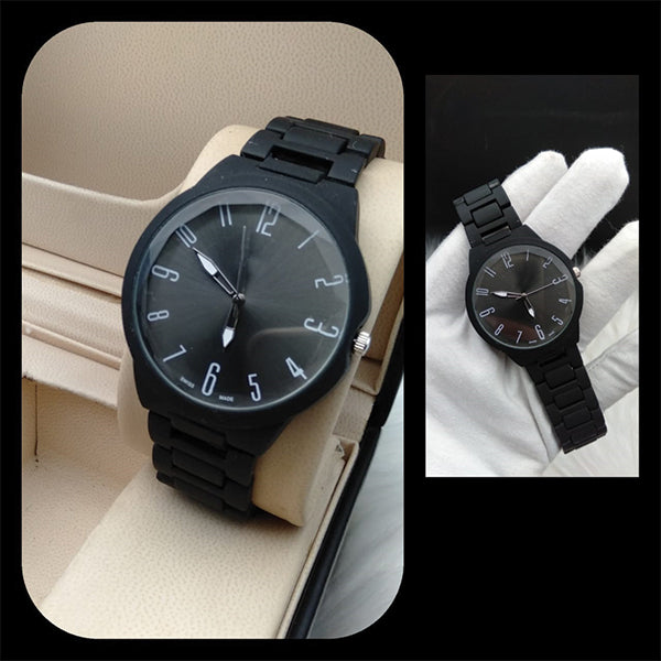 New Simple Black Wrist Watch For Womens | 24hours.pk