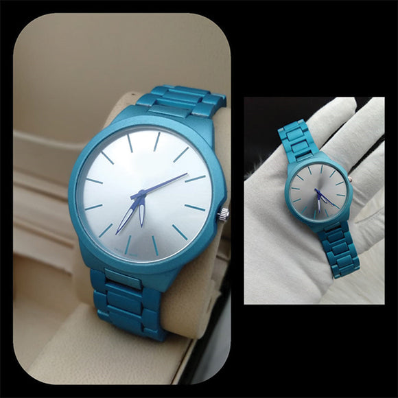 New Simple Blue & White Wrist Watch For Womens | 24hours.pk