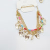Pack of 3 Multicolor Stones With Chains Gold Bracelets Random Design For Girls And Women | 24hours.pk